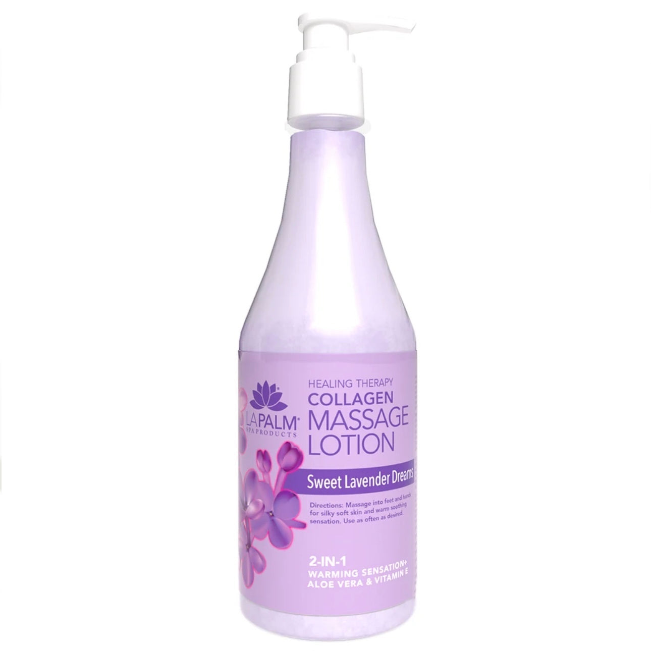 LaPalm Collagen Massage Lotion - Sweet Lavender Dream (8oz)
